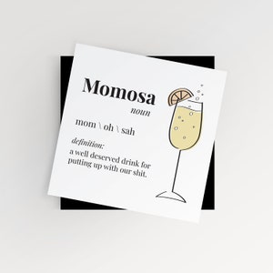 Carte de fête des mères / anniversaire Momosa [Téléchargement numérique]