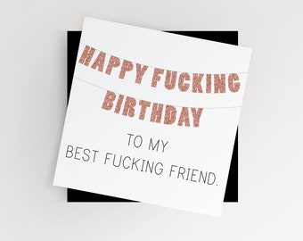 Happy Effing Birthday BFF Card [Digital Download]