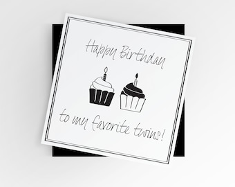 Twins Birthday Card [Digital Download]