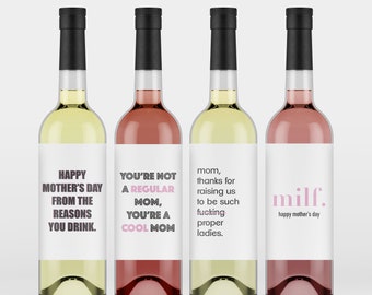 Mother's Day Wine Labels [Digital Download]