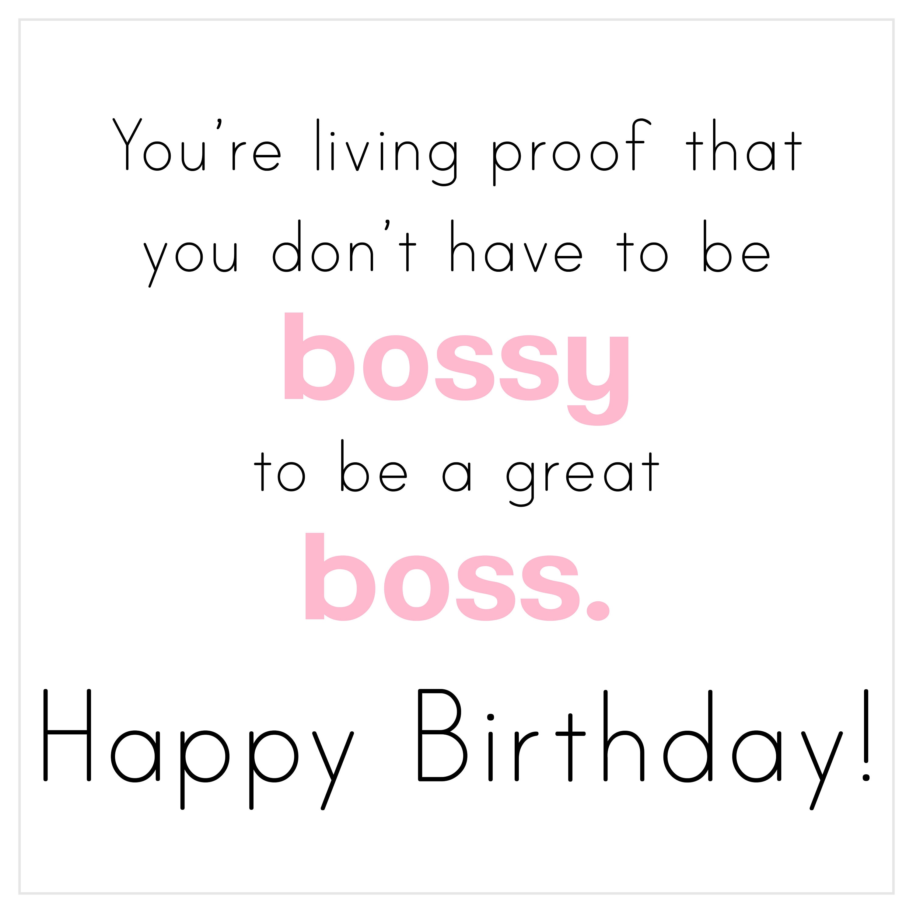 Boss Birthday Card Digital Download Etsy