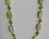 Peridot Jasper and Jade Necklace