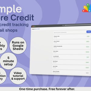 Gestione semplificata del credito in negozio / Monitoraggio del credito con Fogli Google / Sistema di gestione del credito per piccole imprese / Gestore del credito al dettaglio