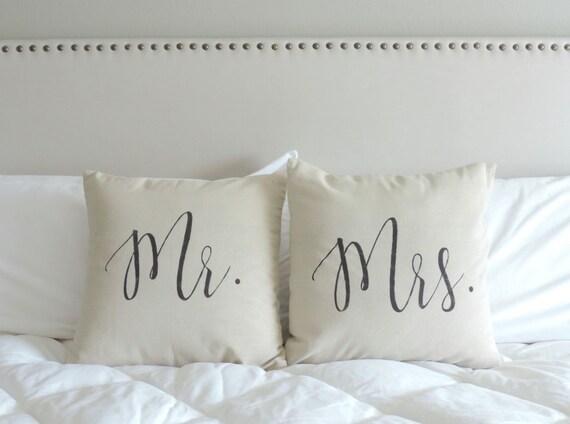 Mr And Mrs Wedding Gift Mr And Mrs Pillow Cover Wedding Etsy Stunning Mr And Mrs Pillow Covers Mr And Mrs Wedding Gift Mr And Mrs Pillow Cover Wedding Etsy Stunning Mr And Mrs Pillow Covers