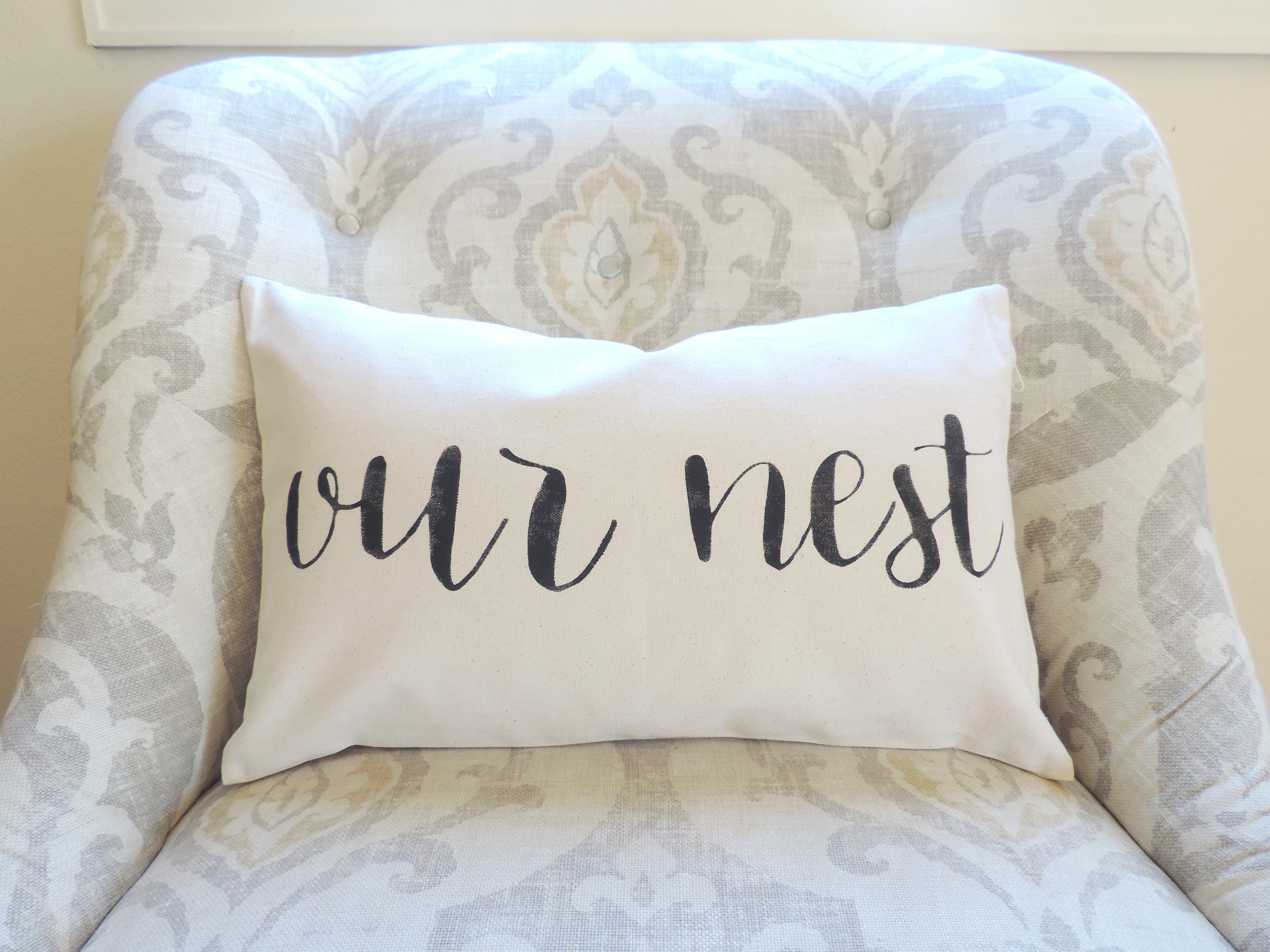 Our Nest Home Decor Pillow Our Nest Pillow Cover Etsy