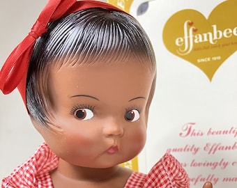 Effanbee PATSY Doll - Patsy black 1986 with original box and certificate - Patsy black new - patsy doll vintage reproduction collection