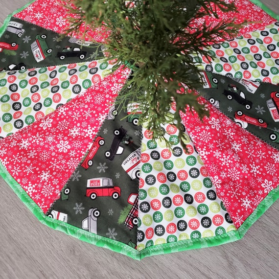 Mini Christmas Tree Shirt Apartment Christmas Tree Skirt Tabletop Christmas Tree Skirt Miniature Tree Skirt Special Delivery Tree Skirt Etsy UK