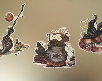 BRUJAS DE LA SUERTE WITCH LUCK VINILO PEGATINA VINYL STICKER DECAL AUFKLEBER