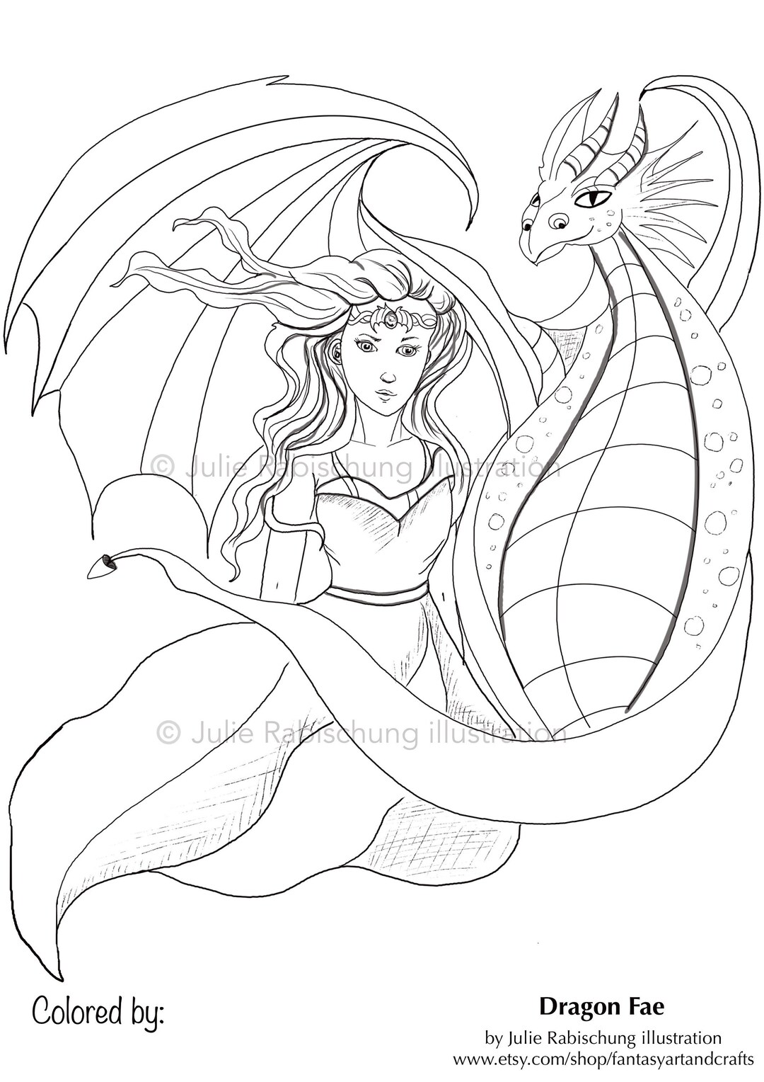 Dragon Queen Coloring Page Dragon Coloring Page Printable Etsy Australia