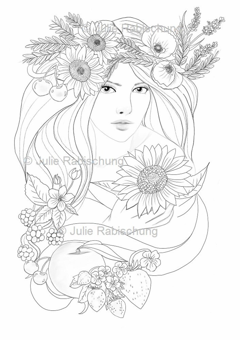 Printable Pack of 4 Coloring Pages 4 Seasons Coloring | Etsy