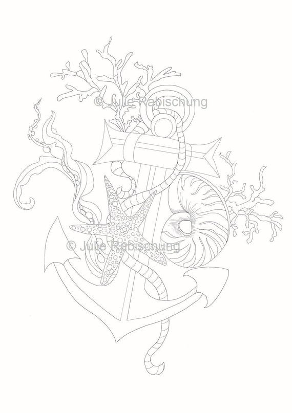 cute anchor coloring pages