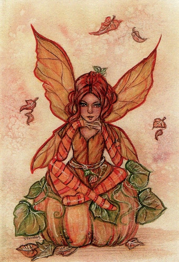 Pumpkin Fairy Art Print, Autumn Fairy Art Print, Fairy Art Print, Art and  Collectibles, Fantasy Art Print, Pumpkin Fairy Art - Etsy