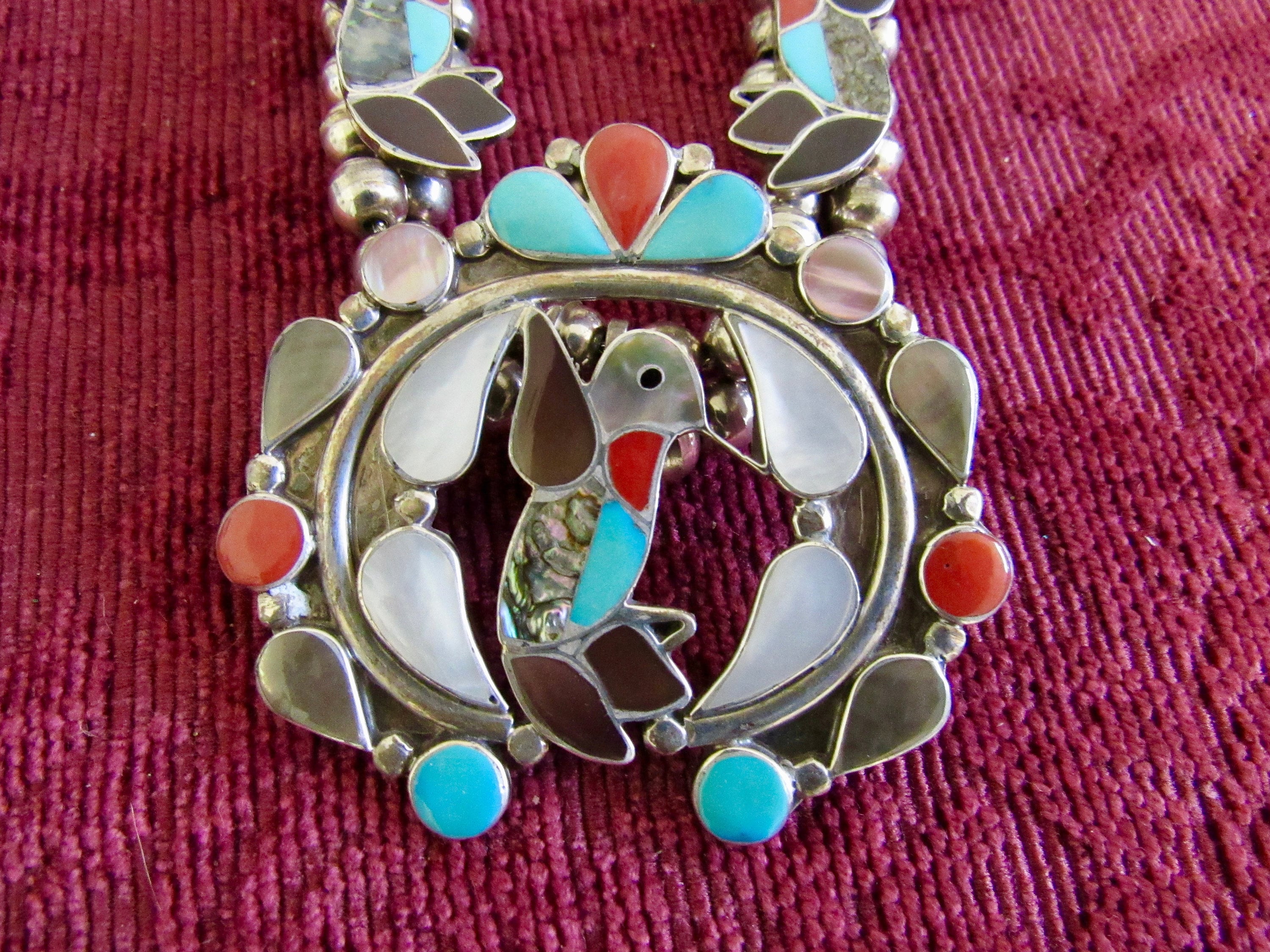 Zuni hummingbird necklace deals