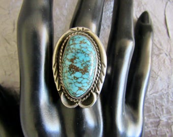 サイズ7.5 / B 美しいハイグレード、ブルー、キングマンスパイダー