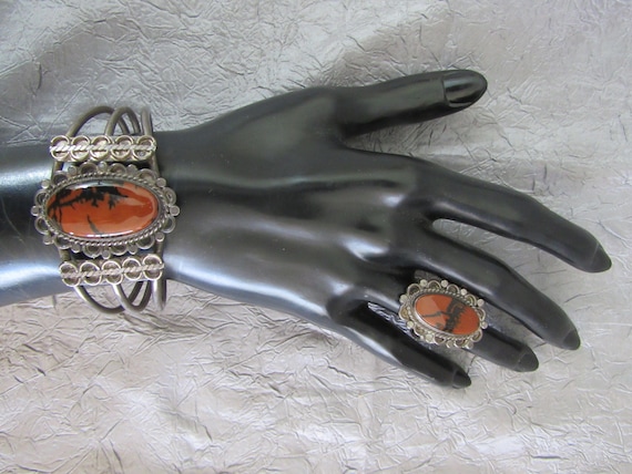 Mid-20th Century, Old/Dead Pawn, Agate & Sterling… - image 2