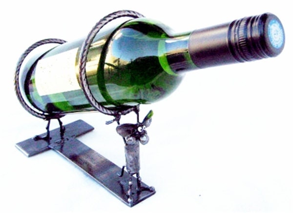 Sostenedor de botella de vino de ratón