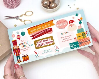 Santa's North Pole Delivery Ticket With Scratch Card | Christmas Surprise for Kids, Santa's Surprise, Personalised Gift, Children’s Surprise