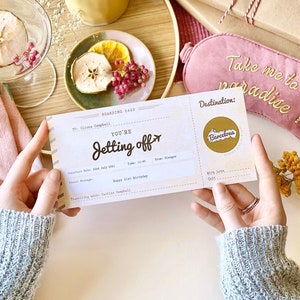 You're Jetting Off Scratch Card Boarding Pass | Scratch & Reveal Surprise Trip, Scratch Card, Personalised Gift, Travel Card, Boarding Pass