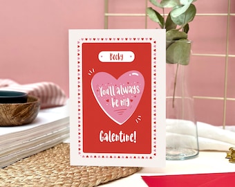 Personalised Galentine's Day Card | Galentine's Day Card, Valentine's Day for Friend, Gal Pal Card, Best Friend Valentine's Day, BFF Card