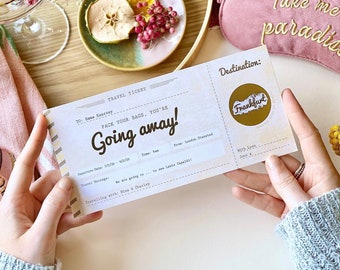 You're Going Away Scratch Card Boarding Pass | Scratch & Reveal Surprise Trip, Scratch Card, Personalised Gift, Travel Card, Boarding Pass