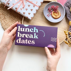 Lunch Break Dates Coupons | Working From Home Gift, Valentine's Day Gift, Thoughtful Gift, Love Card, Love Gift, Date Night Card, Date Ideas
