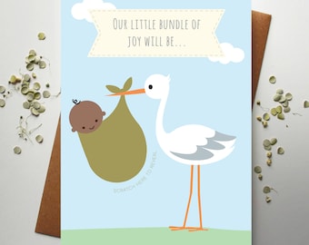 Scratch Off Baby Gender Announcement Card Bundle Of Joy | Gender reveal card, Gender reveal scratch card, Gender reveal ideas, Baby Shower