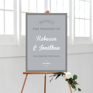 Beautiful elegant wedding welcome sign. colours can be personalised to suit your wedding day. Welcome your guests and let them know they're in the right place.