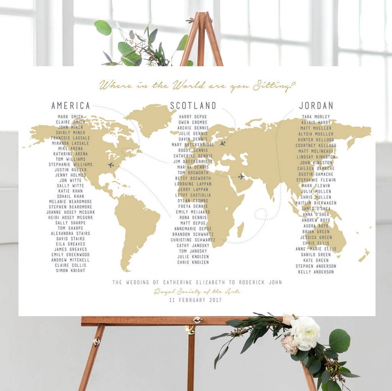 Where in the world Table Names Travel Themed Wedding, Abroad Wedding, Table Names, Table Numbers, Vintage Map, Editable Colours image 5