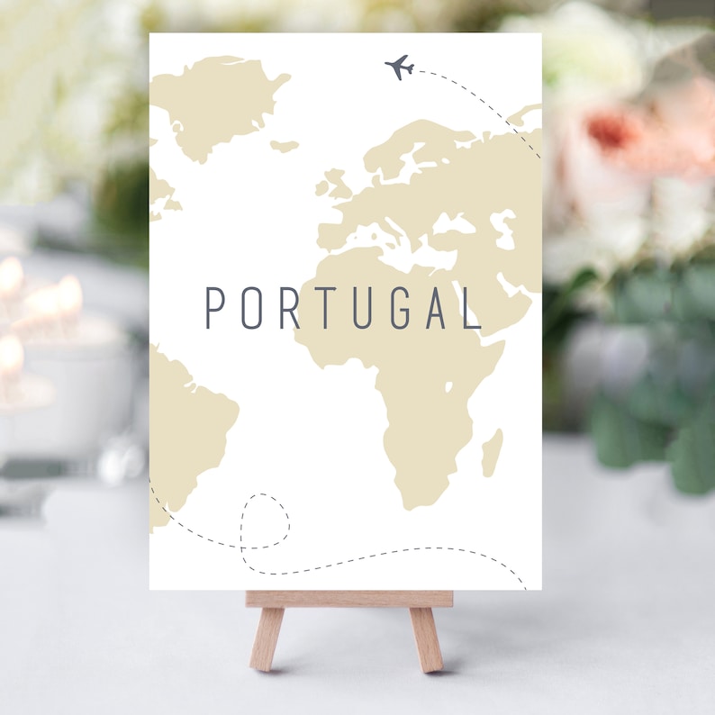 Where in the world Table Names Travel Themed Wedding, Abroad Wedding, Table Names, Table Numbers, Vintage Map, Editable Colours image 1