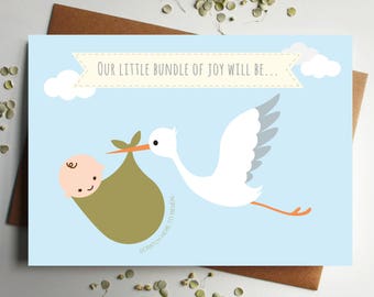Scratch Off Baby Gender Announcement Card Bundle Of Joy | Gender reveal card, Gender reveal scratch card, Gender reveal ideas, Baby Shower
