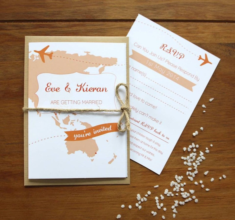 travel themed wedding invitations etsy