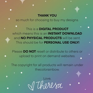 Printable You're a Gem Digital Download Stickers image 5