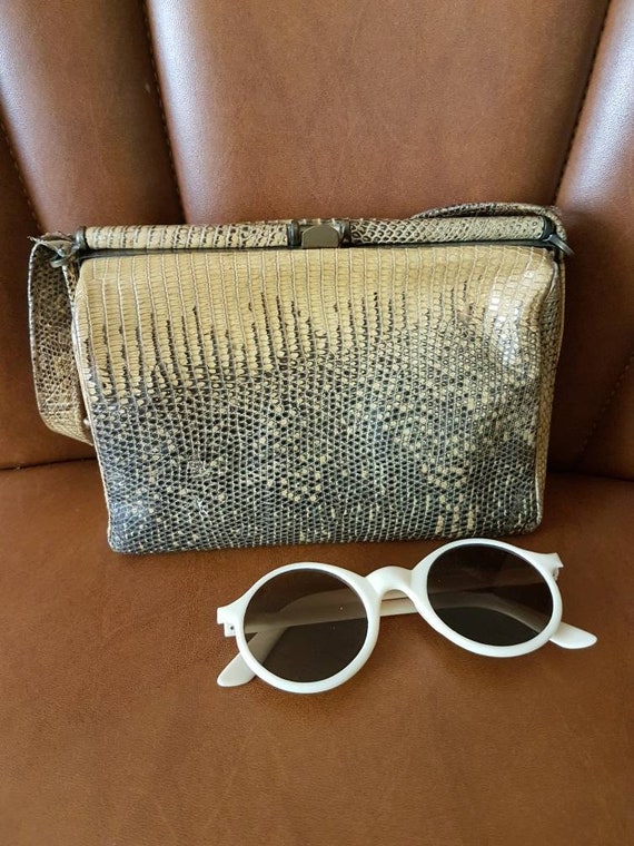 Adorable 1940s Snakeskin Handbag - Vintage Evening