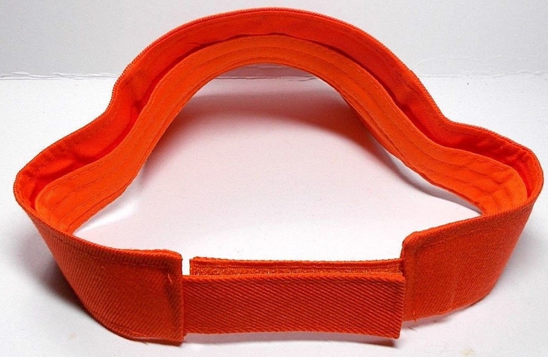 Houston Astros Heat Applied Applique on an Orange team color Visor hat cap Adjustable strap Fits everyone!