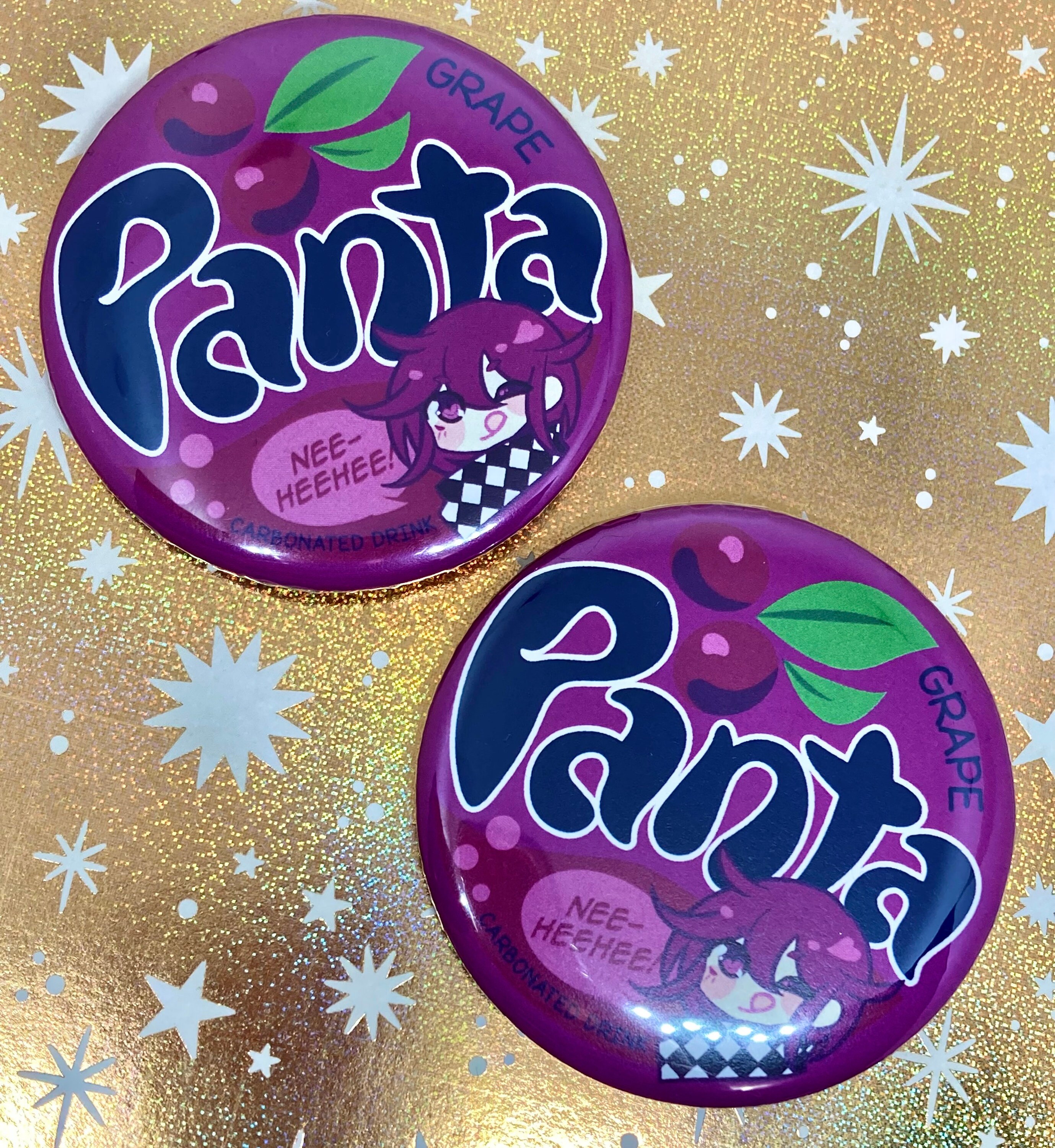 Danganronpa V3 Ultimate Supreme Leader Sponsored Grape Soda - Button …
