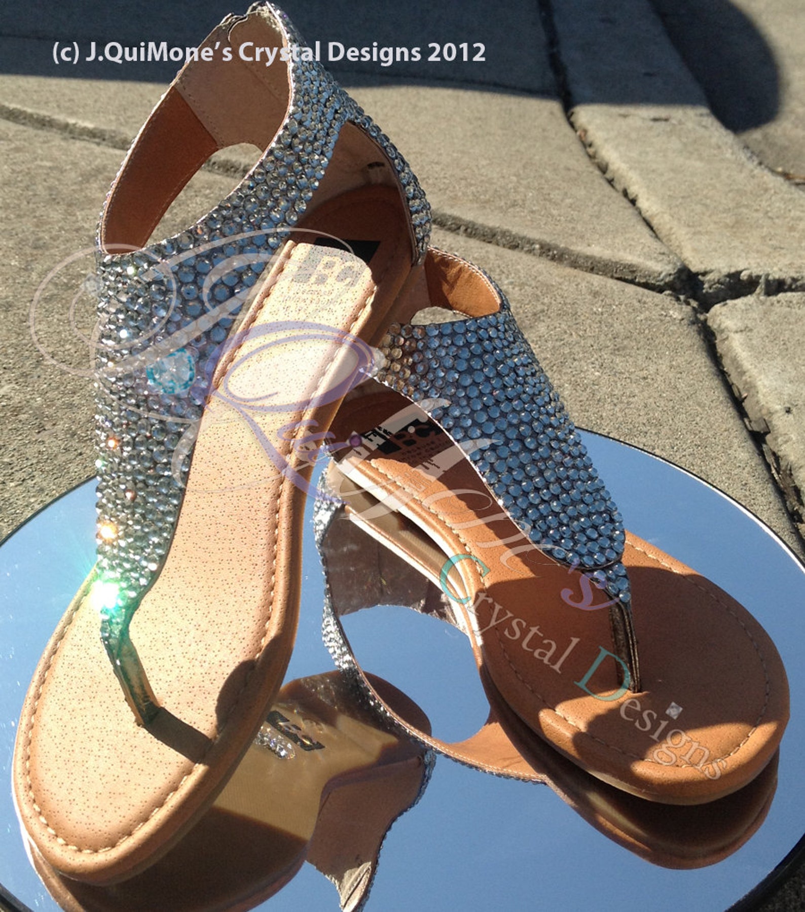 blinged out gladiator sandals