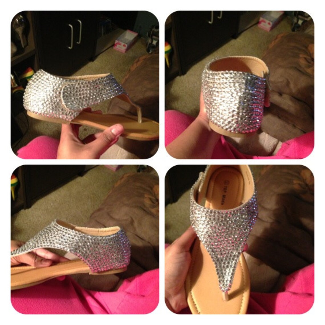 blinged out gladiator sandals