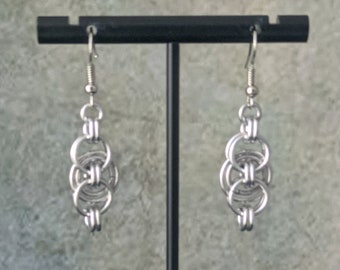 Adapted Helm Chainmaille Earrings