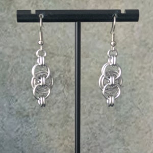 Adapted Helm Chainmaille Earrings