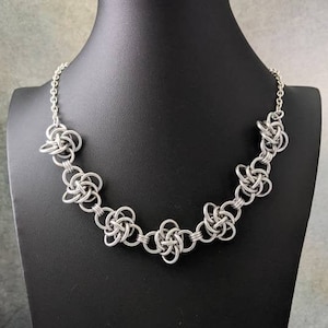 Chunky Persephone Weave Chainmaille Necklace image 1