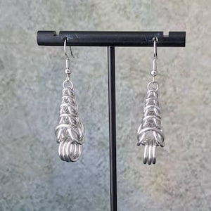Graduated Ripple Chainmaille Earrings