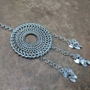 Chainmaille Dreamcatcher - Small, Silver