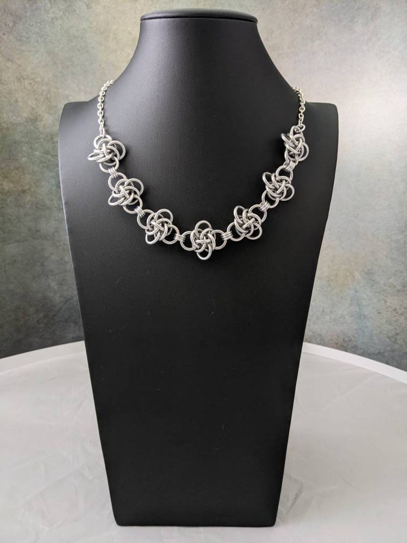 Chunky Persephone Weave Chainmaille Necklace image 2