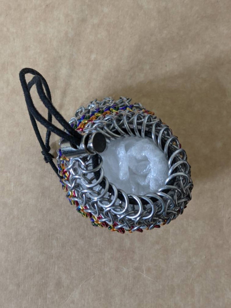Dice Bag Pouch Chainmaille Aluminum