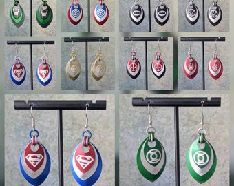 Comic Book Heroes Dragon Scale Earrings