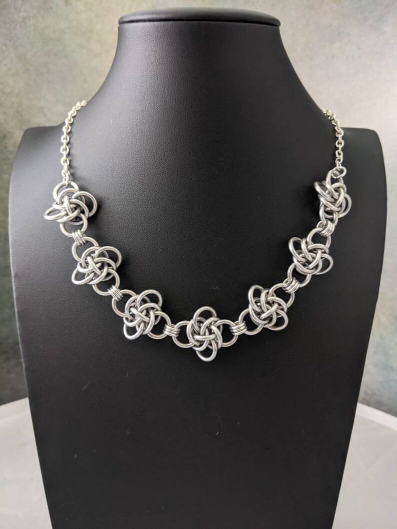 Chunky Persephone Weave Chainmaille Necklace image 3