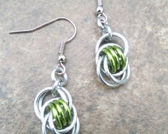 Ocean Waves Ripple Chainmaille Earrings