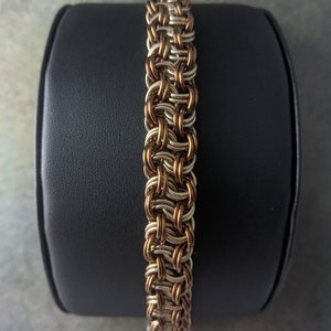 Kinged Vipera Berus Aluminum Chainmaille Bracelet