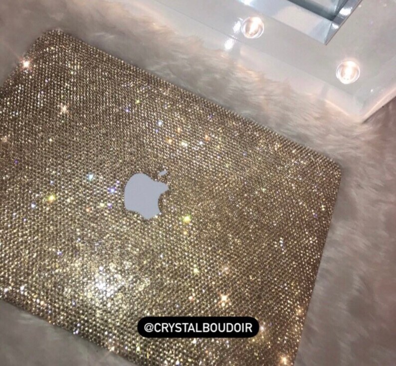 Custom Crystal Bling Laptop Cases Many Colours Glitter Etsy