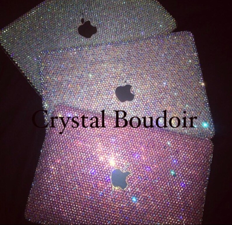 Custom Crystal Bling Laptop Cases Many Colours Glitter Etsy